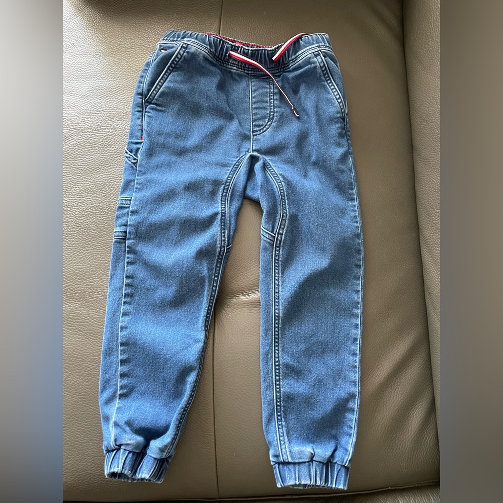 Tommy Hilfiger Blue Jogger Pants with Red Accent